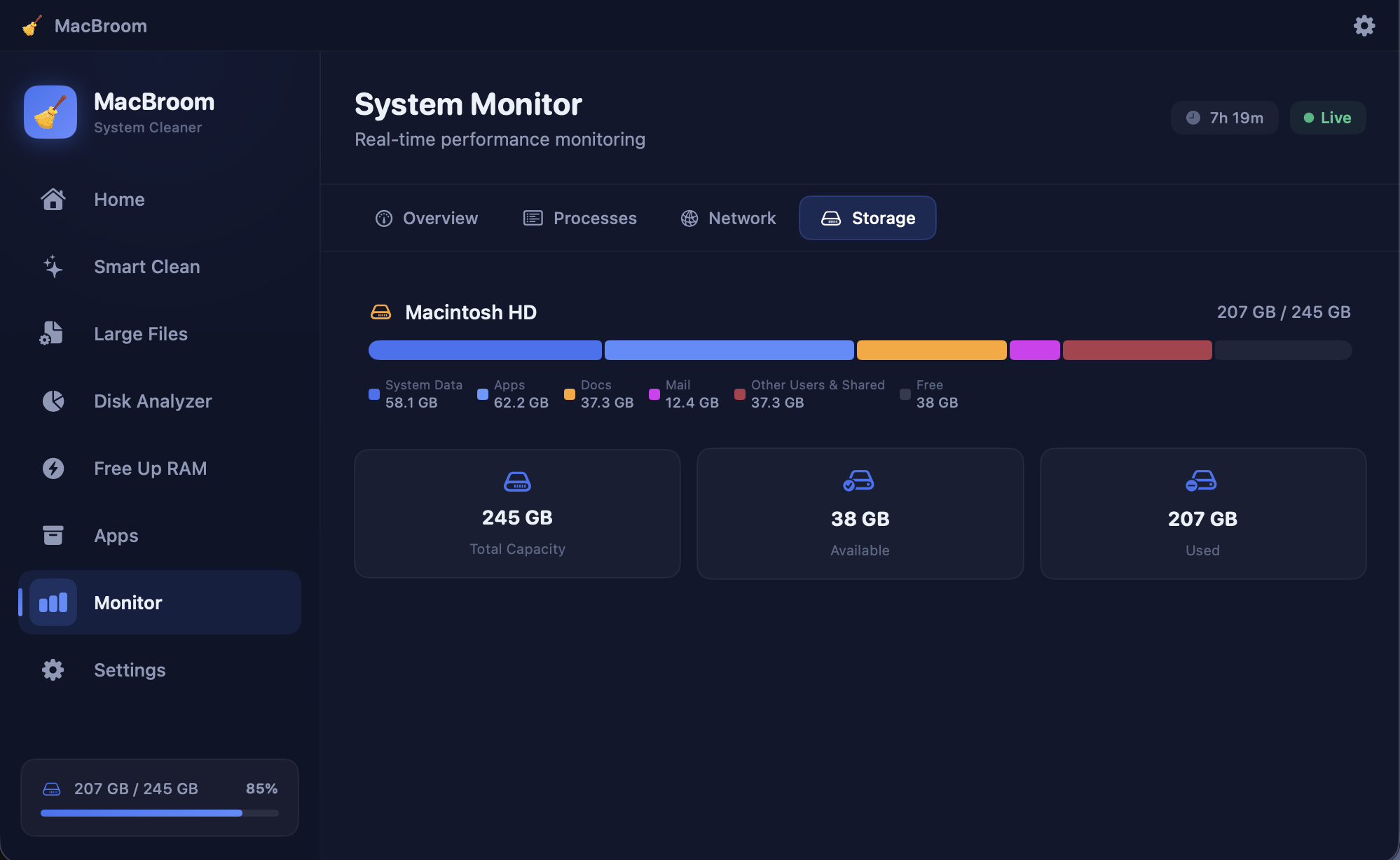 System Monitor screenshot